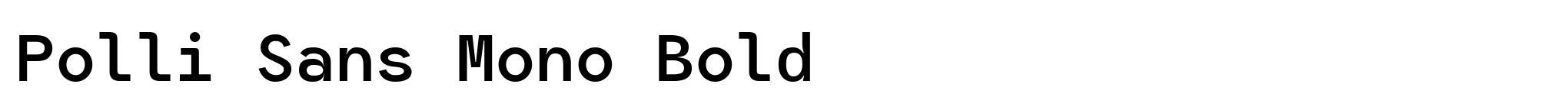 Polli Sans Mono Bold image